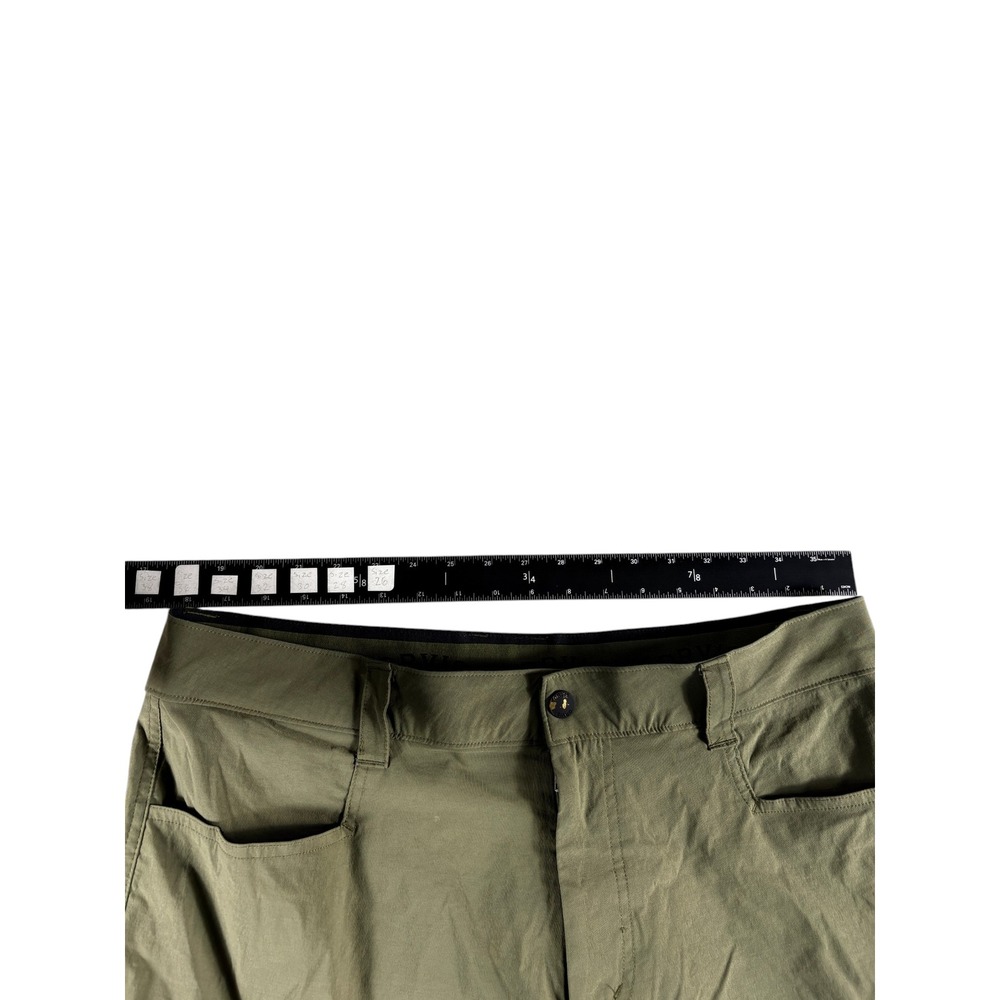 Orvis Cargo Shorts Mens Size 36 Olive Green Lightweight Stretch Rugged Durable - Picture 4 of 6